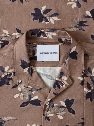 Bowling Short Sleeve Shirt Subtle Flowers
