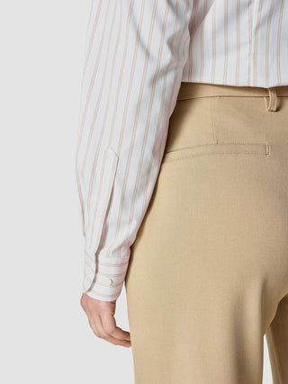 Business Shirt Slim Caramel Stripes