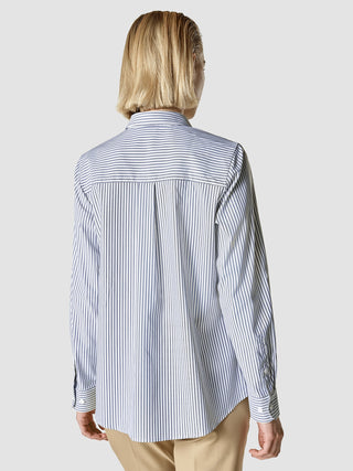 Business Shirt Regular Navy Stripes