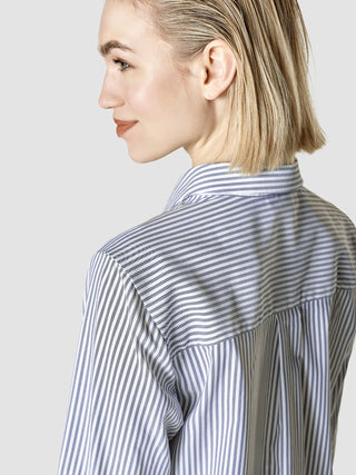 Business Shirt Regular Navy Stripes