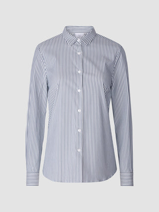 Business Shirt Slim Navy Stripes
