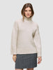 Women's Chunky Soft Wool Knit Turtleneck Sugar Melange