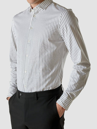 Classic Shirt Black Stripes Regular