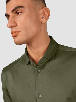 Classic Shirt Clover Green Slim
