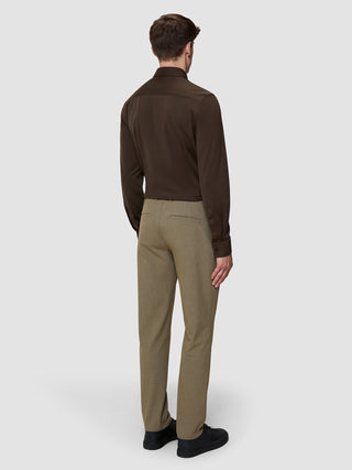 Classic Shirt Saddle Brown Slim