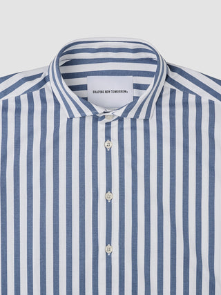 A Classic Shirt Dusky Blue Stripe Regular by Shaping New Tomorrow.