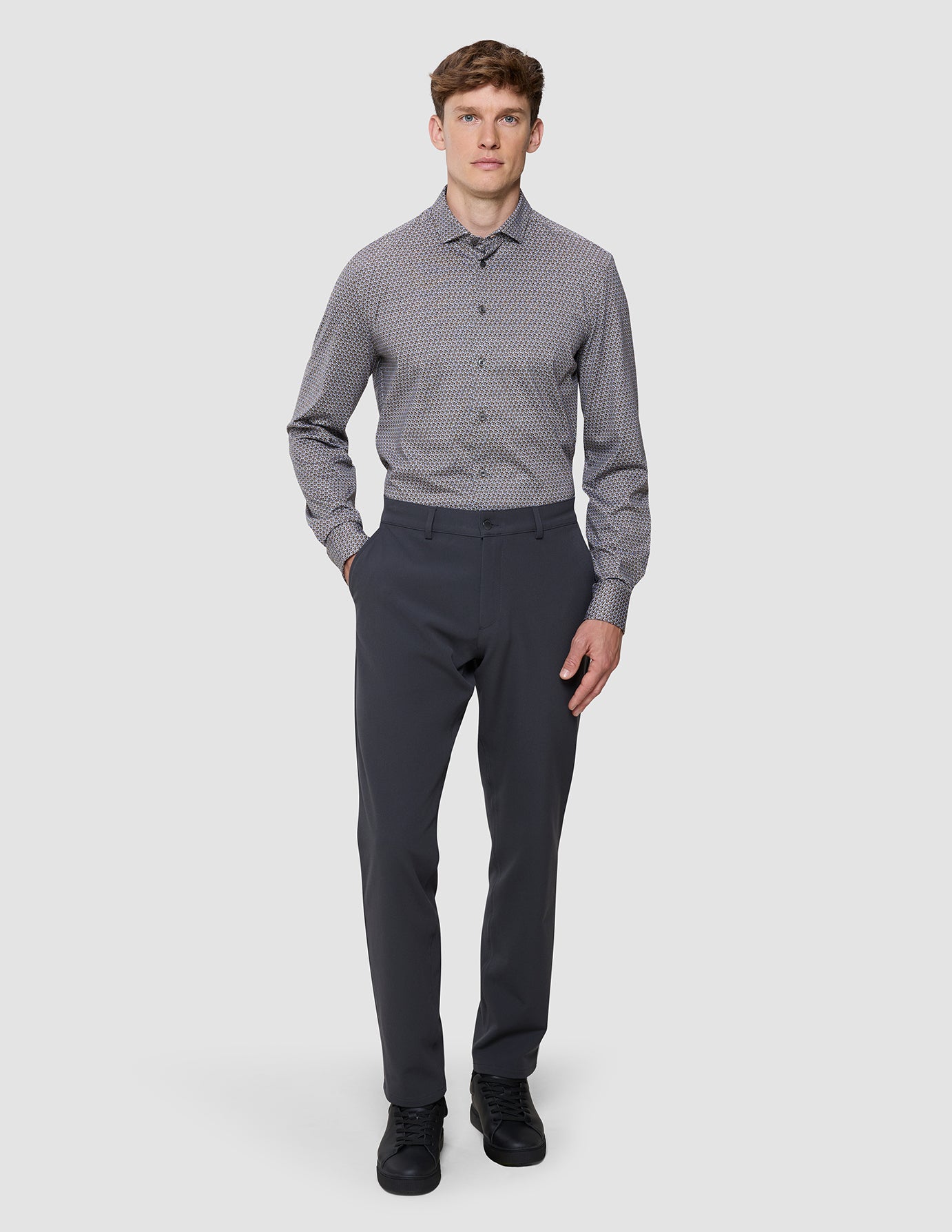 Classic Shirt Snowdrop Flowers Regular