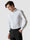 Model from the front wearing a Classic Shirt White with black pants