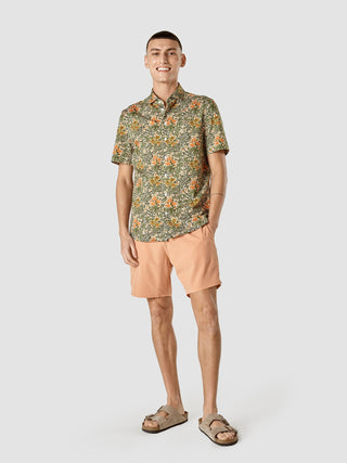 Classic Short Sleeve Shirt Flower Oasis