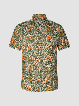 Classic Short Sleeve Shirt Flower Oasis