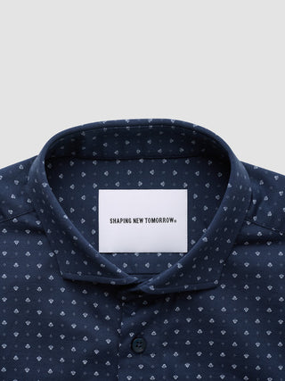 Classic Short Sleeve Shirt Lotus Navy