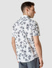 Classic Short Sleeve Shirt Navy Flower