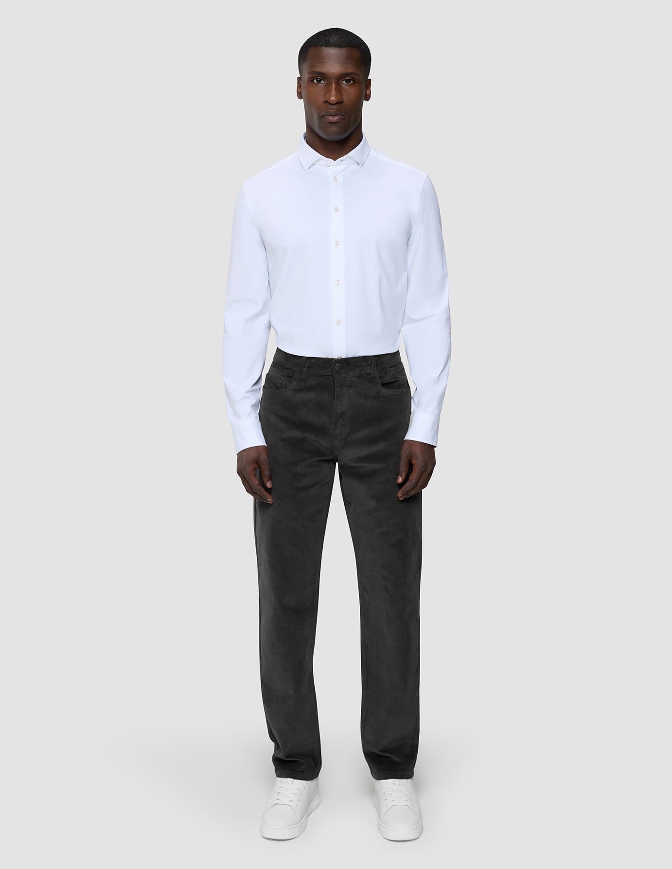 Corduroy Pants Dark Grey