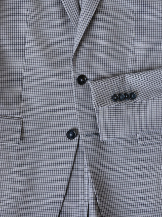 Essential Blazer Regular Duo Check Blue