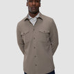 Effortless Overshirt Shadow Brown