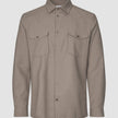 Effortless Overshirt Shadow Brown