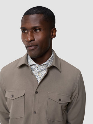 Effortless Overshirt Shadow Brown