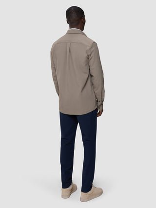 Effortless Overshirt Shadow Brown