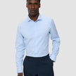 Elevated Shirt Light Blue Stripe Thin Regular