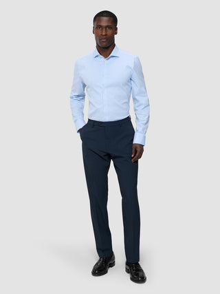 Elevated Shirt Light Blue Stripe Thin Slim