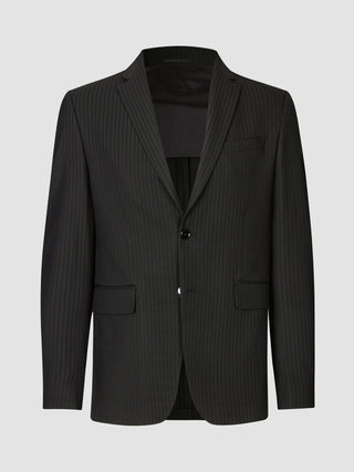 Essential Blazer Regular Asphalt Pinstripe