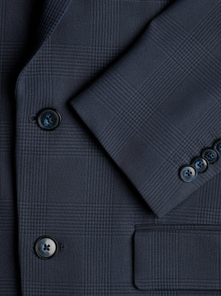 Essential Suit Dark Blue Check