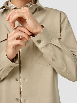 Essential Overshirt Moonstone Melange