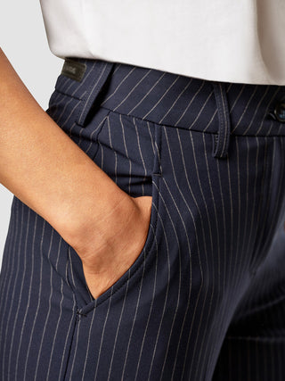 Essential Pants Tapered Navy Pinstripe