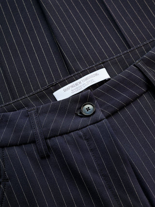 Essential Pants Tapered Navy Pinstripe