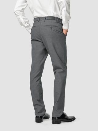 Essential Suit Pants Regular Dark Grey Melange