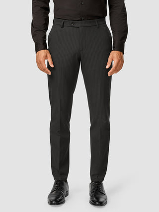 Essential Suit Pants Regular Asphalt Pinstripe