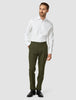 Essential Suit Pants Regular Moss Green Pinstripe