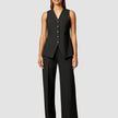 Essential Set Long Vest & Wide Pants