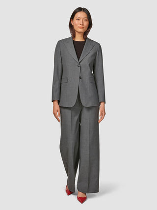 Essential Blazer Dark Grey Melange
