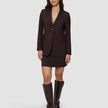 Essential Set Espresso Blazer Short Skirt
