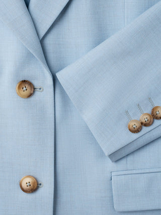 Essential Blazer Sky Blue Melange