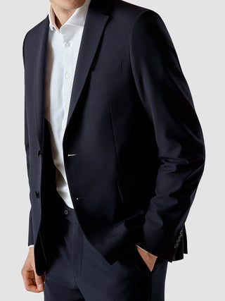 Essential Blazer Slim Midnight Blue