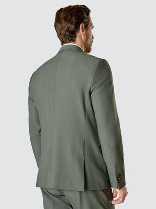 Essential Blazer Slim Green Melange
