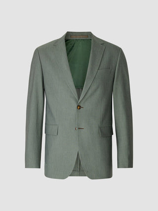 Essential Blazer Regular Green Melange