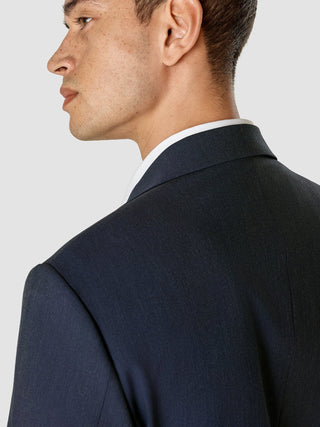 Essential Blazer Navy Melange Regular