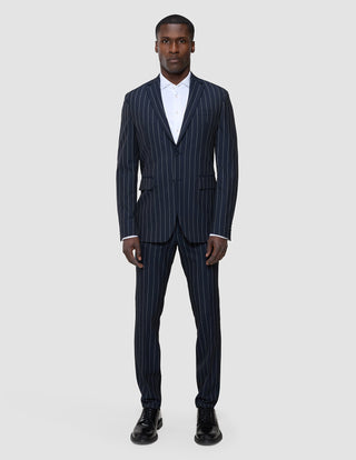 Essential Blazer Navy Stripes Regular