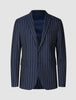 Essential Blazer Navy Stripes Slim