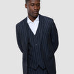 Essential Blazer Navy Stripes Slim