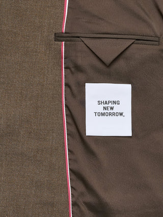 Essential Blazer Regular Saddle Brown Melange