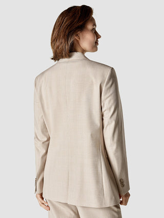 Essential Blazer Toffee Check