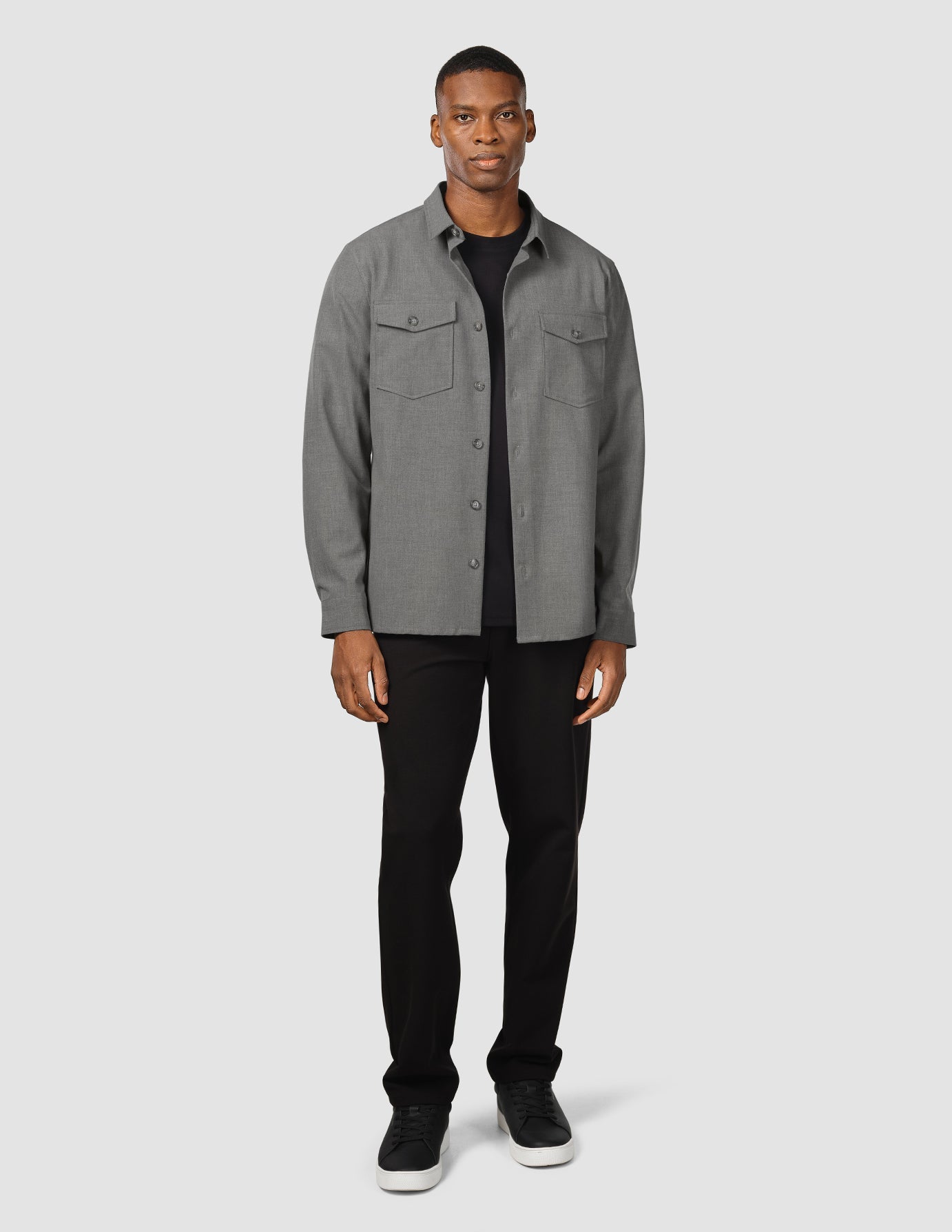 Essential Overshirt Cloud Grey