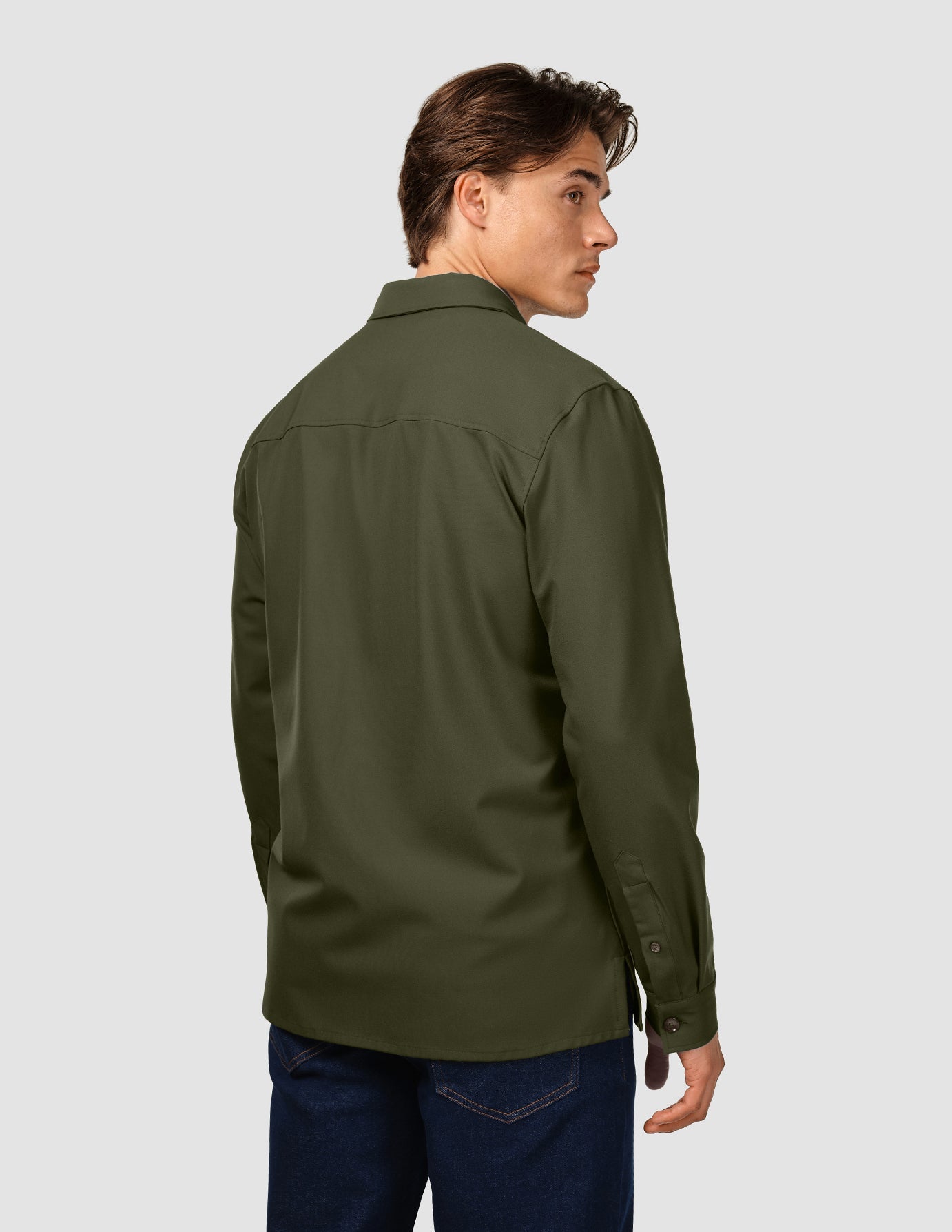 Essential Overshirt Clover Green