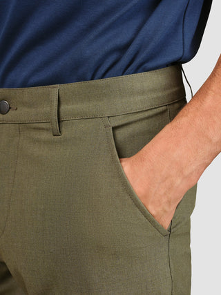 Essential Pants Regular Remote Green Melange