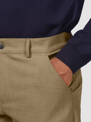 Essential Pants Regular Vintage Brown Melange