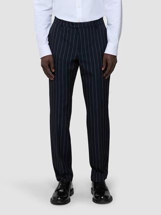 Essential Suit Pants Regular Navy Stripes